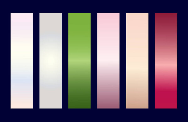 Color Gradient Set Palette Swatches Abstract Shades Graphic Design Vector Illustration