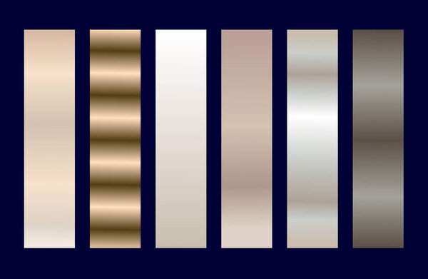 Gradient Colors Set Swatches Abstract Shades Palette Graphic Design Vector Illustration