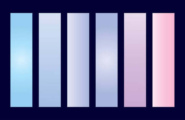 Colors Gradient Set Swatches Shades Palette Abstract Graphic Design Vector Illustration