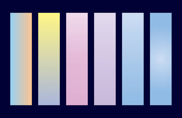 Gradient Colors Set Swatches Shades Palette Abstract Graphic Design Vector Illustration