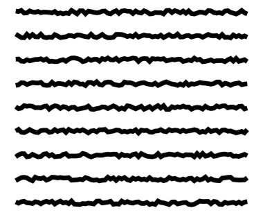 Çizgiler Fırça Darbesi Desensiz Tasarım Vektörü Resimlerini çizen Desenlemeler