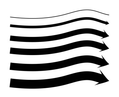 Ok Fırçası Çizgileri El Çizimi Dekoratif Kenarlık Tasarım Vektörü İllüstrasyonuComment