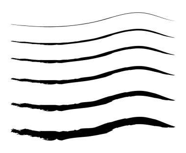 Fırça Sıçratma Elleri Çizilmiş Düz Boya Mürekkep Biçimli Sanat Kenar Çizimi Tasarım Vektörü Çizimi