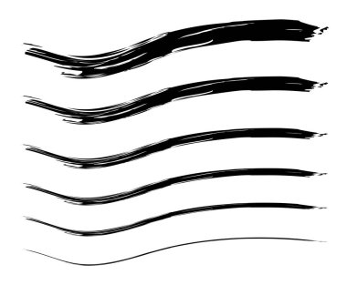 Fırça Sıçratma Düz Boya Mürekkebi Dekoratif Sanat Kenarlığı Tasarım Vektörü İllüstrasyonu