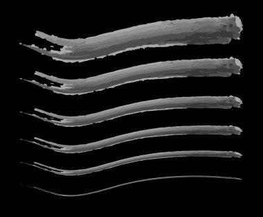 Düz Fırça Boyası Dekoratif El Çizimi Tarz Çizimi Tasarım Vektörü İllüstrasyonu