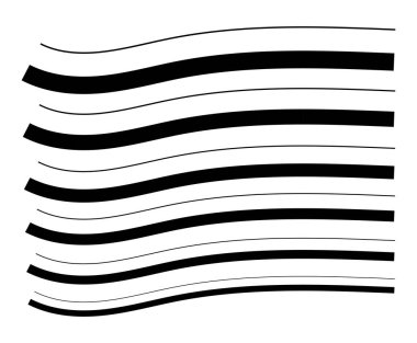 Fırça Çizgileri Düz Boya Biçimli Sanat Dekoratif Sınır Çizgisi Tasarım Vektörü İllüstrasyonu