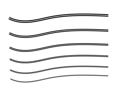 Fırça Çizgileri Düz Boya El Çizimi Stil Sanat Dekoratif Kenar Çizgisi Vektör İllüstrasyonuComment