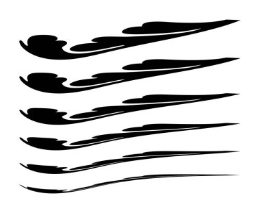 Fırça Süsleme Dekoratif Dekoratif Tarz Çizimi Tasarım Vektörü İllüstrasyonu
