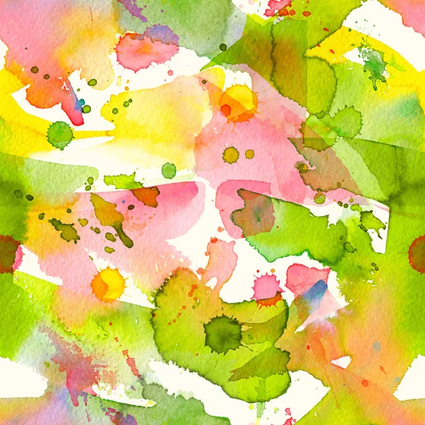 Soyut suluboya el sıçramalarına, damla ve smear ile sorunsuz arka plan boyalı. Gökkuşağı renkli posterler zemin, bir karnaval, tatil, renkli parlak Desenini Yazdır