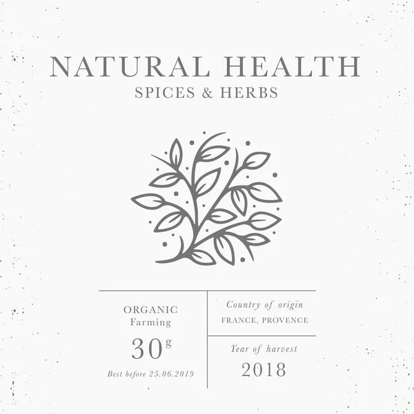 Download Natural Health Emblem Of Packaging Design Template Fresh Local Herbs Collection Organic Herbs Logo In Trendy Linear Style Isolated On White Background With Texture Stock Images Page Everypixel