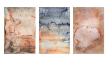 Old brown rustic watercolor texture, stilized watercolor rust, m clipart