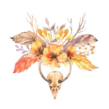 Bohem tasarım elemanları, Boho şık etnik beyaz hasta izole