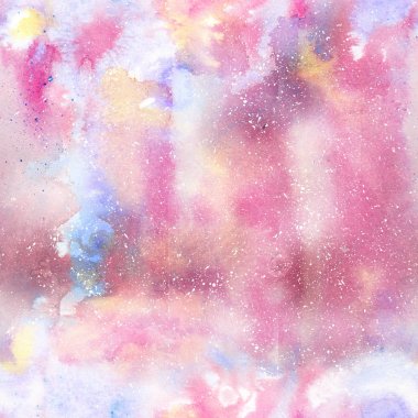 Soyut dumanlı dikişsiz suluboya doku, pastel renk paleti