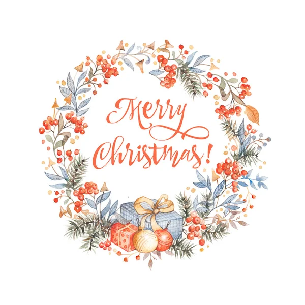 Noel Çelenk ile Noel Tebrik Kartı Şablonu