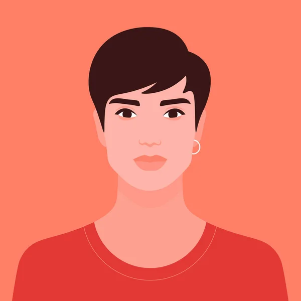 Portret Van Een Indiase Man Hindoe Student Diversiteit Avatar Vector — Stockvector