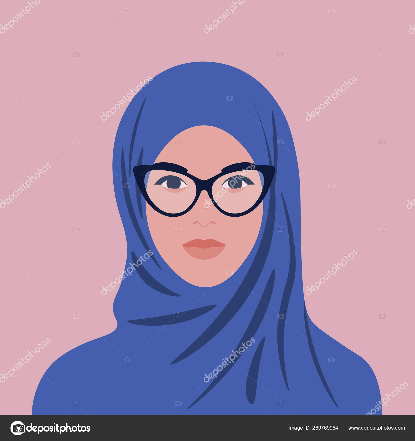 Download Muslim Girl Cartoon Profile Picture