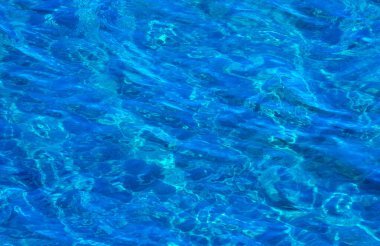 Mavinin farklı tonlarında su. Arkaplan resmi olarak kullanmak için ideal