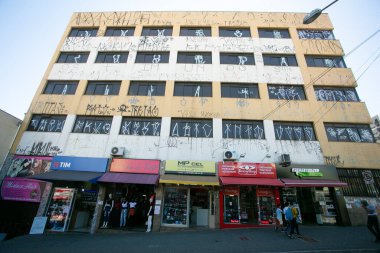 centro de jundia, blue, Brazil, Brazil street, building, color, Jorge Soares, Jundiai city, sky, SP, street, doku, wall