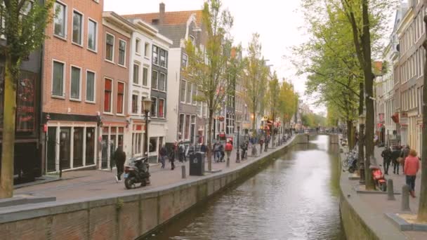 アムステルダム オランダ 2017 アムステルダム歓楽街 — ストック動画