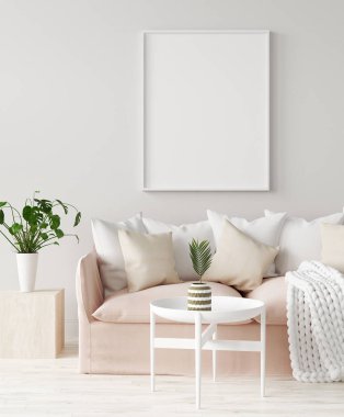 Poster çerçevesini ev içi arka planda yapılandır, 3B düzenleyici