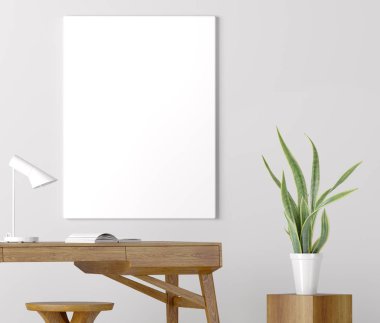 Poster Tuval duvar, işyeri, 3d render kadar alay