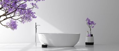 Poster çerçevesi mutfak iç, İskandinav tarzı, 3d render kadar alay