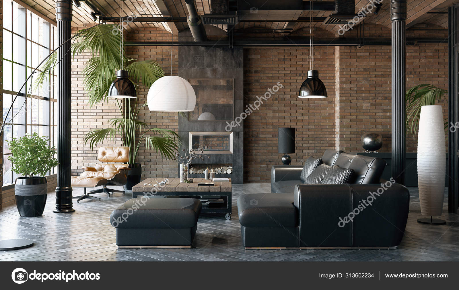 Loft Soggiorni Industrial Chic Nordic Industrial Style