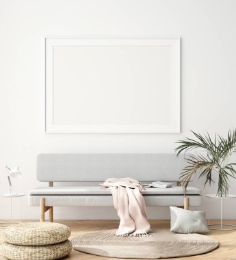 İç duvar, poster modeli, İskandinav tarzı, 3 boyutlu.