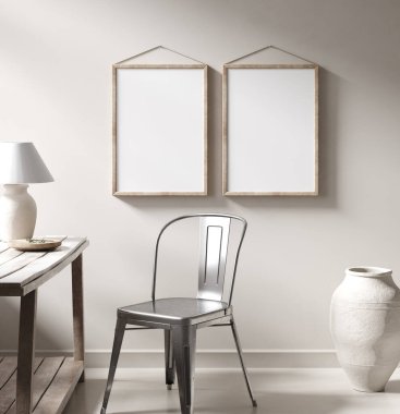 Göçebe tarzı iç plan çerçevesi, 3d oluşturma