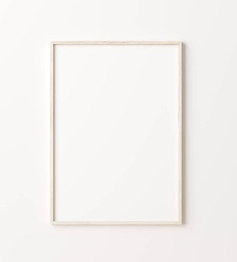 Ahşap çerçeve. Duvara yakın, 3 boyutlu.