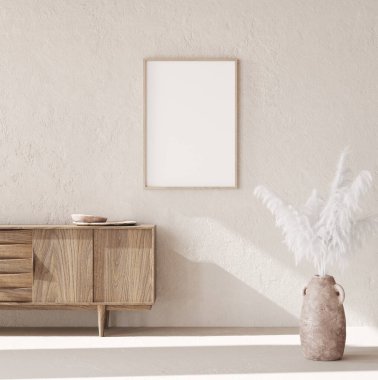 Kuru otla kaplanmış çerçeve, yakın plan, göçebe tarzı, 3d biçimlendirici