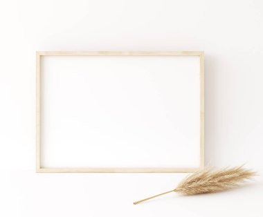 Model çerçeve dekor ile iç arkaplanı kapat, 3d oluşturma