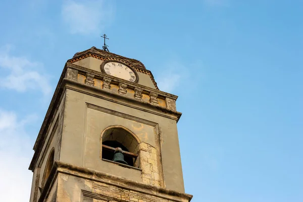 Historic bell tower with clock - Italian Church