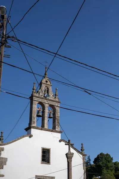 Melide Galicia España 2020 Pequeña Iglesia Camino Santiago Día Soleado —  Fotos de Stock