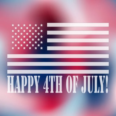 4 Temmuz kutlu olsun! ABD bayrağı ile tebrik kartı