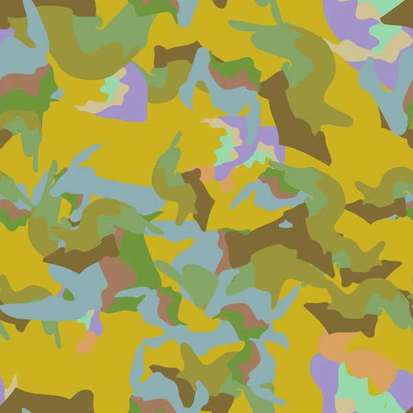 Urban Camouflage Van Verschillende Tinten Kleuren Het Een Kleurrijk Naadloos — Stockvector