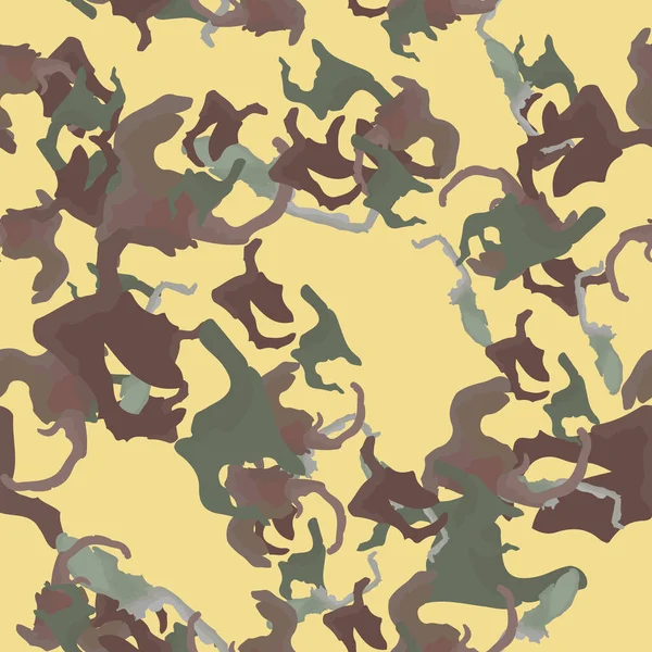 Camouflage Urbain Différentes Nuances Couleurs Est Motif Sans Couture Coloré — Image vectorielle