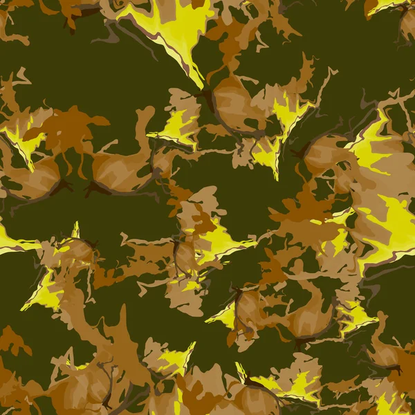 Camouflage Urbain Différentes Nuances Couleurs Est Motif Sans Couture Coloré — Image vectorielle