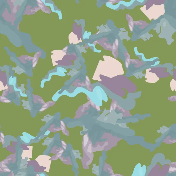 Camouflage Urbain Différentes Nuances Couleurs Est Motif Sans Couture Coloré — Image vectorielle