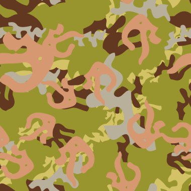 Farklı renklerde şehir kamuflajı. Tekstil, arkaplan ya da arkaplan olarak kullanılabilecek kusursuz desen, bilgisayar duvar kağıdı