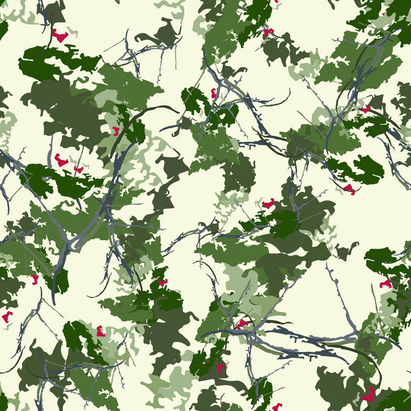 Urban camouflage of various colors. Seamless pattern that can be used as a textile, background or backdrop, computer wallpaper