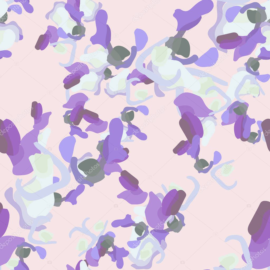 Urban camouflage of various colors. Seamless pattern that can be used as a camo print for textile, background or backdrop, computer wallpaper