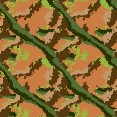 Çeşitli şekil ve renklerin soyut şablon tasarımı. Tekstil, arkaplan veya duvar kağıdı olarak kullanılabilen kusursuz vektör deseni