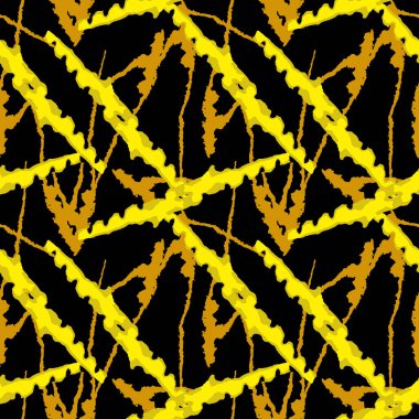 Çeşitli şekil ve renklerin soyut şablon tasarımı. Tekstil, arkaplan veya duvar kağıdı olarak kullanılabilen kusursuz vektör deseni