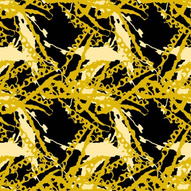 Çeşitli şekil ve renklerin soyut şablon tasarımı. Tekstil, arkaplan veya duvar kağıdı olarak kullanılabilen kusursuz vektör deseni