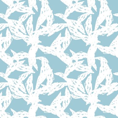 Çeşitli şekil ve renklerin soyut şablon tasarımı. Tekstil, arkaplan veya duvar kağıdı olarak kullanılabilen kusursuz vektör deseni