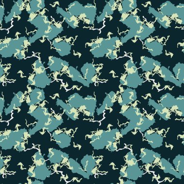 Çeşitli şekil ve renklerin soyut şablon tasarımı. Tekstil, arkaplan veya duvar kağıdı olarak kullanılabilen kusursuz vektör deseni