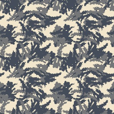 Değişik şekil ve renklerde şehir kamuflaj şablonu. Tekstil, arkaplan ya da bilgisayar duvar kağıdı olarak kullanılabilen kusursuz desen