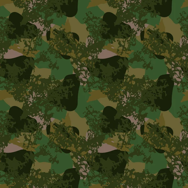 Modèle Camouflage Urbain Différentes Formes Couleurs Modèle Sans Couture Qui — Image vectorielle