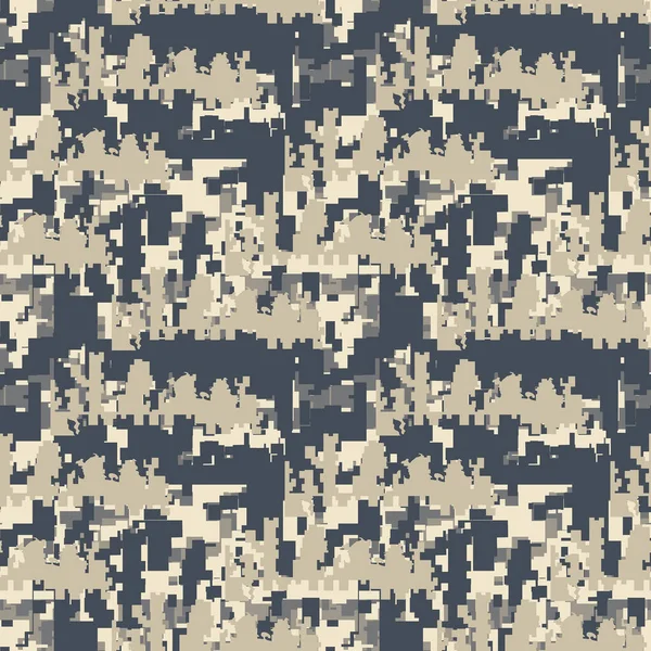 Modèle Camouflage Urbain Différentes Formes Couleurs Modèle Sans Couture Qui — Image vectorielle